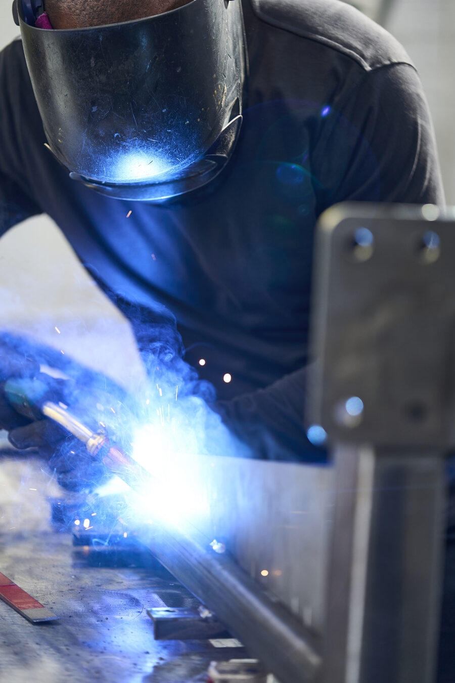 Schweißer bei der Arbeit